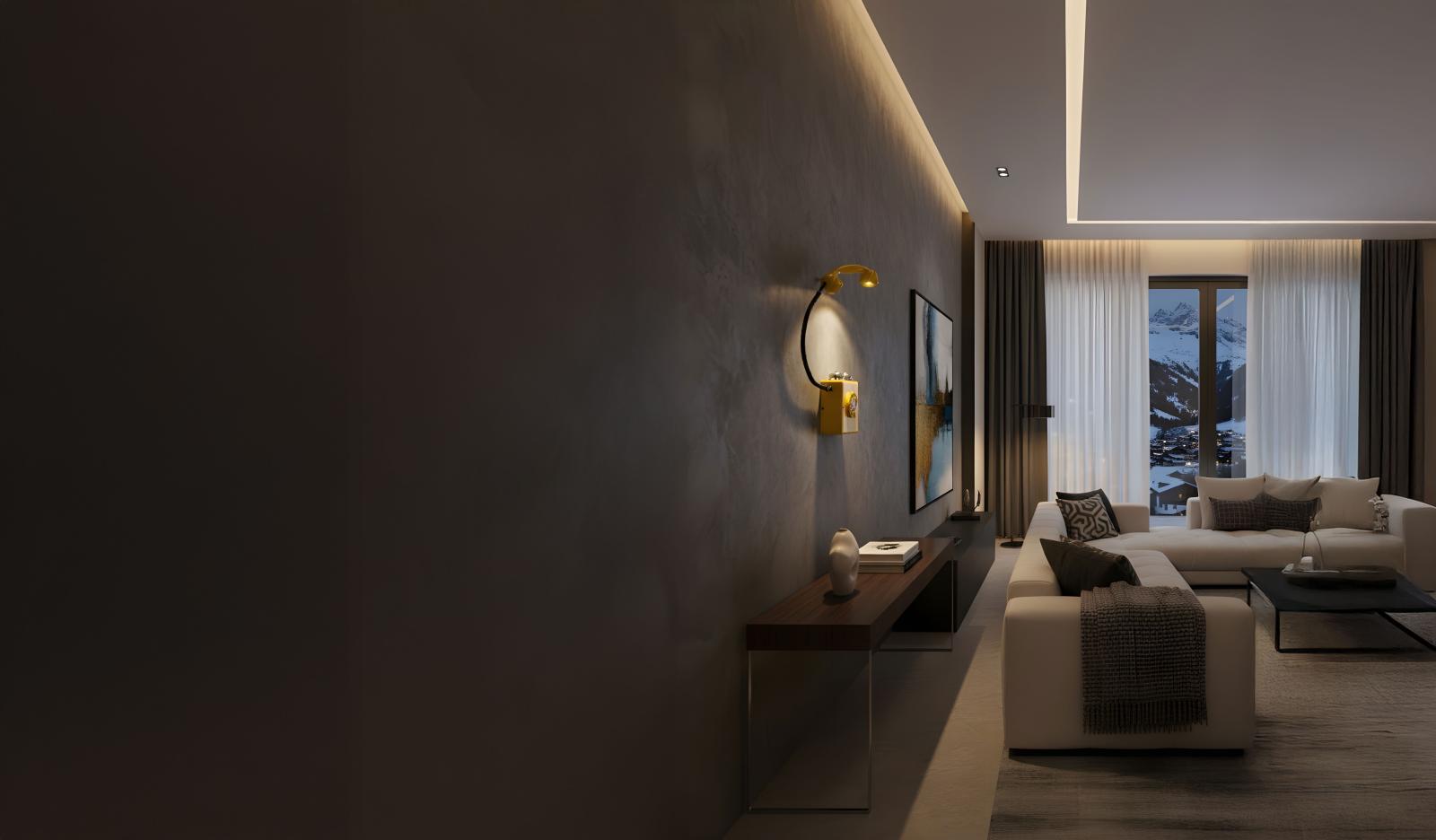 Ambiance intérieure avec lampe téléphone - W&K